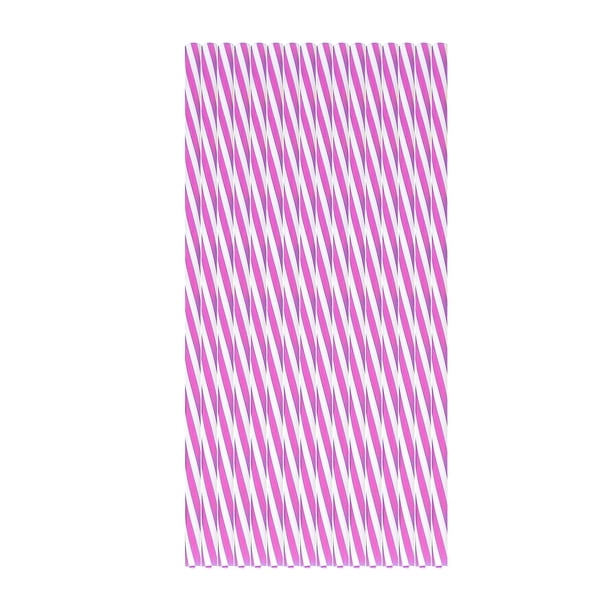 Buy 2 get 10% off 100 Pieces Plastic Drinking Straws 8 Inches Long Multi-Colored Striped Foldable