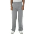 thumbnail image 1 of Jerzees Youth NuBlend Pocketed Open-Bottom Sweatpants, S, Oxford, 1 of 8