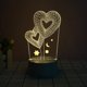 thumbnail image 1 of 3D LED Luz cálida Luz de noche USB Escritorio Dormitorio Luz LED Regalo para niños Dormitorio Decoración creativa Luz Doble amor brillar Juguete, 1 of 5