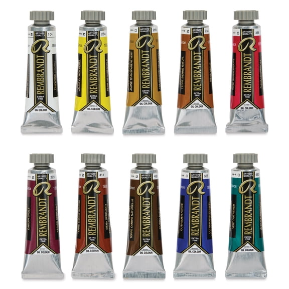 Rembrandt Artists' Oils - Set of 10, Portrait Set, 15 ml tubes