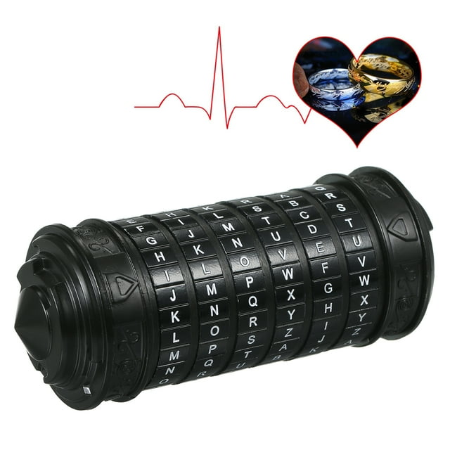 Code Toys Metal Cryptex Locks Wedding Gifts Valentines's Day Gift Password Present