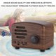 thumbnail image 2 of Altavoz Bluetooth, Altavoz Bluetooth Retro portátil Radio FM Tarjeta de Memoria USB Altavoz Rendimiento Probado, 2 of 8
