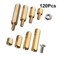 thumbnail image 3 of MasteelfCA 120 Pcs Écrou de Support Hexagonal en Laiton Massif pour Colonne Pilier pour Planche PCB, 3 of 7
