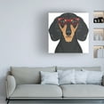 thumbnail image 2 of Furbaby Affiliates 'Dachshund Wearing Hipster Glasses 3' Canvas Art, 2 of 4