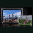 thumbnail image 3 of JINGT Small Freestanding Polished High Clear Acrylic Magnetic Picture Photo Frame 6*9cm, 3 of 7