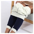 thumbnail image 2 of Mujeres cálidas leggings espesar empuje la elasticidad femenino femenino noveno noveno pantalón adelgazamiento de color sólido clima frío pantalones suaves azul oscuro l Methold AP004665-21, 2 of 7