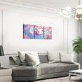 thumbnail image 3 of Hieng Boys Girls Cute Axolotl Canvas Wall Art for Living Room Bedroom Cartoon Salamander Picture Wall Decor Cherry Blossoms Wall Painting Posters Kids Kawaii Bathroom Wall Art Unframed, 3 of 6