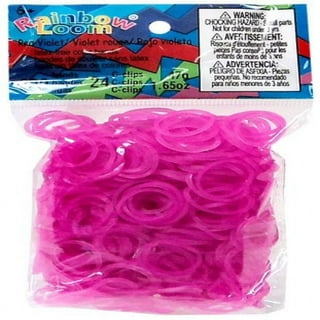 Rainbow Loom Latex Free Rubber Band Refill + C-clips - Turquoise Jelly