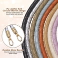 thumbnail image 3 of 2Pcs Correa de Cuero para Bolso, 55cm 21.7" Correas Trenzadas para Bolso de Mano Reemplazo con Hebillas Doradas para Bolsa de Tote de Hombro DIY, Plata, 3 of 7