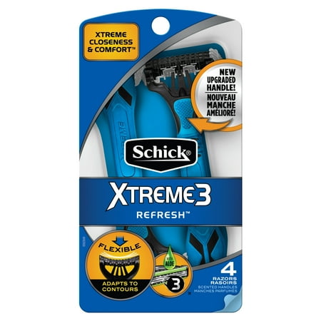 Schick Xtreme3 Disposable Men's Razor Refresh - 4 Count