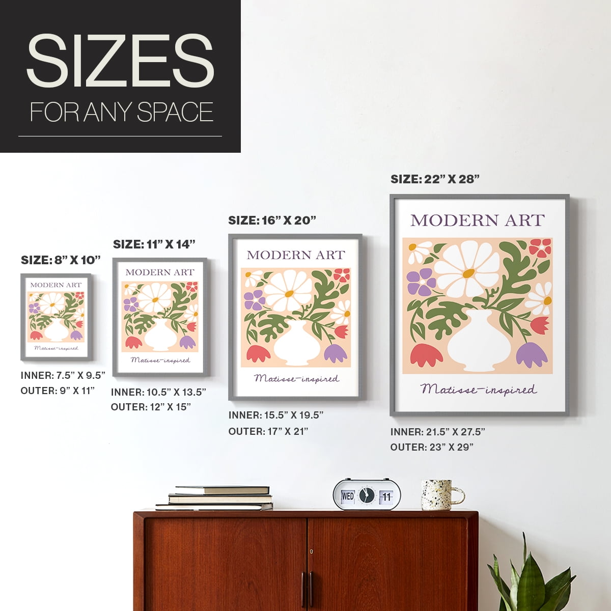 Matisse LXI Framed Print - Solid Wood