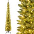 thumbnail image 1 of Árbol de Navidad tipo lápiz preiluminado Costway 270 cm 400 luces LED 699 puntas de ramas, 1 of 4