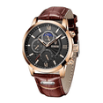thumbnail image 1 of Reloj Pulsera Lige Analógico Impermeable De Cuarzo P/hombre Negro Malubero Malu1448, 1 of 3