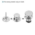 thumbnail image 4 of Uxcell 32mm Waist Extender Buckle Button Pins for Jeans Pants Waistband Button Tightener Silver Tone 4 Pack, 4 of 5