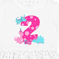 thumbnail image 4 of Inktastic Dinosaur Party-second Birthday Girls Toddler Dress, 4 of 5