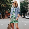 thumbnail image 4 of Lsque Cactus Plants Pattern Summer Dresses for Women – Sleeveless T-Shirt Swing Sundress, Perfect for the Beach and Casual Days, 4 of 7