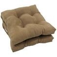 thumbnail image 1 of 16-inch Solid Micro Suede Square Tufted Chair Cushions (Set of 2), 1 of 1
