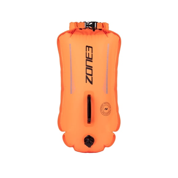 Boyarín de Seguridad para Natación ZONE3 28L Poliéster Reciclado Naranja