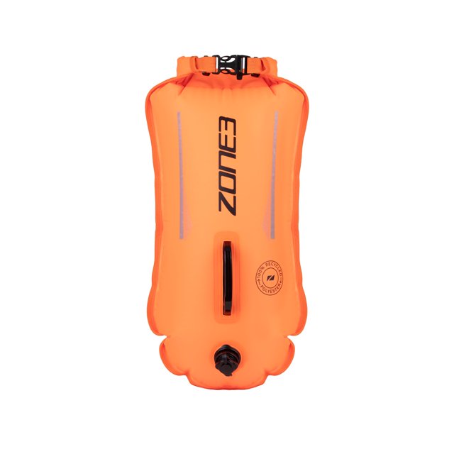 Boyarín de Seguridad para Natación ZONE3 28L Poliéster Reciclado Naranja