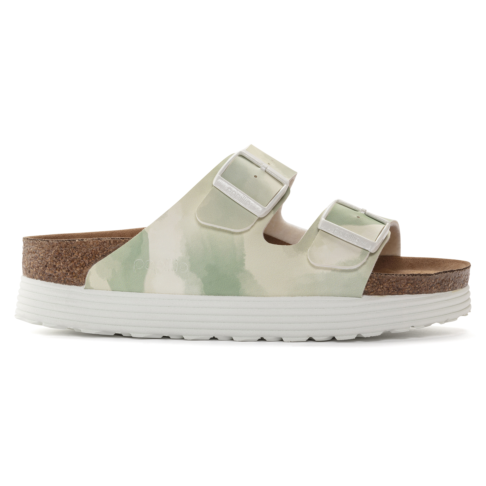 Birkenstock Arizona Grooved Narrow Unisex Shoes Size 3, Color: Watercolor Khaki