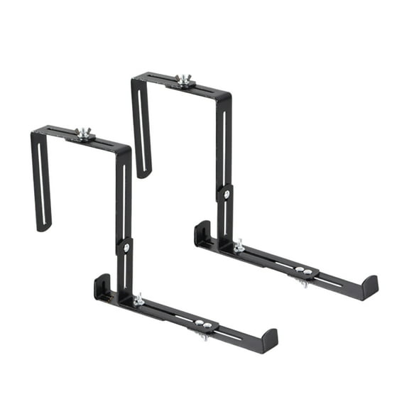 Adjustable Planter Box Brackets – Heavy Duty Flower Box Holder for Windowsills, Fences & Balconies, Rust-Resistant Metal Window Box Brackets for Outdoor Garden