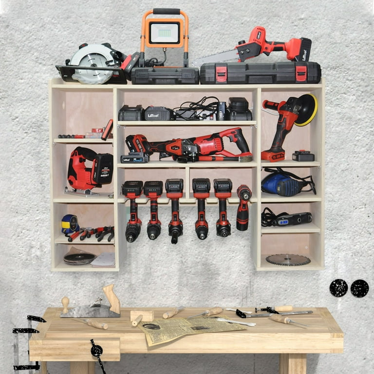 Power Tool Organizer for Tool Storage, Drill Holder Wall Mount