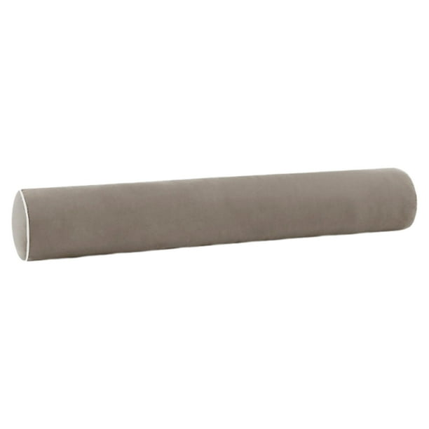 Almohada corporal para adultos, redonda, con rollo cervical y funda extraíble, soporte cervical cilíndrico para quienes duermen de lado, para sala de Marrón