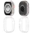 thumbnail image 3 of Cubierta de marco de parachoques de reloj inteligente de TPU para Apple Watch Ultra 49 mm (blanco claro), 3 of 9