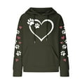 thumbnail image 3 of Women's Hoodies Christmas Sweatshirts for Women 2024 Clearance Crewneck Sweatshirt Long Sleeve Sweaters Fashionable Women's Printed Pullover Round Neck Top, 3 of 4