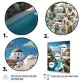 thumbnail image 3 of Designart "Beautiful Cityscape Greece Santorini wall decor I" Landscape & Nature Floater Framed Wall Art Living Room, 3 of 7