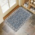 thumbnail image 4 of Navy Blue Ethnic Boho boho Style Welcome Doormat for Indoor/Outdoor Entrance Navy Blue Ethnic Boho boho Style4 Decoration Door Mat Kitchen Door Mat Bedroom Doormat 17x30 Inch, 4 of 6