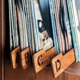 thumbnail image 5 of 4PCS Wood Record Dividers, Alphabetical Vinyl Record Storage Dividers A-D, Record Holder Organizer Guides, 5 of 5