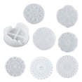 thumbnail image 2 of segolike Dessous de Verre en Silicone Époxy pour Fleurs 8 Pcs, 2 of 9