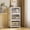 White, variant on 18" W Collapsible Stackable 26Gal (105Qt) Storage Bins with Lids, 3-Pack Folding Plastic Storage Box with Doors for Home, Closet, Black (18" x 11" x 32")