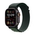 thumbnail image 1 of Apple Watch Ultra 2 [GPS + Cellular 49 mm] Reloj inteligente, reloj deportivo con caja de titanio negra con correa Alpine Loop verde oscuro - S. Fitness Tracker, GPS de precisión, botón de acción, car, 1 of 5