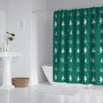 thumbnail image 2 of Green Christmas Tree and Snow Pattern Shower Curtain 84"x72" ,Bathroom Decorative Shower Curtains Set with 12 Hooks,Modern Waterproof Washable Shower Curtain, 2 of 6