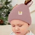 thumbnail image 2 of QHFBli Baby Beanie Hat Cute Antlers Reindeer Crochet Knitted Hat Winter Warm Cap for Toddler Boys Girls, 2 of 7