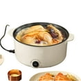 thumbnail image 2 of Electric Simmer Pot - Electric Hot Pot Cooker Skillet, Multi-functional Electric Cooker for Cooking Frying, Portable Electric Skillet with Non-stick Surface, Cooking Pot for Dorm Small Kitchen, 6.5L, 2 of 3