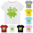 thumbnail image 4 of 3-10 Years Kid Toddler Boy Girl St Patricks Day Shirts,kids Green Graphic Tee Tops, Casual Clover Shamrock Short Sleeve Round Neck Irish Tshirt, St Patrick Shirt for Girls Boys Lucky Tops, 4 of 4