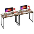 thumbnail image 4 of CL.HPAHKL 39 Inch Computer Desk, Modern Simple Style Desk Table Sturdy Laptop Table with Sturdy Metal Frame Adjustable Feet Study Desk for Home Office Study, Writing for Small Space (2, Vintage), 4 of 8