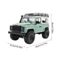 thumbnail image 4 of Tholdsy Escala 1:12, Control remoto de plástico, modificación de Rock Crawler, casa de camión, modelo de coche preciso, juguete de repuesto Juguetes de construcción Verde, 4 of 6