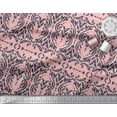 thumbnail image 2 of Soimoi Pink Poly Georgette Fabric Moroccan Damask Print Fabric by the Yard 42 Inch Wide, 2 of 3