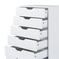 thumbnail image 5 of Accent Chest 7-Drawer Office Storage Cabinet by Naomi Home, White, 5 of 7