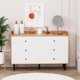 thumbnail image 5 of Dresser for Bedroom with 6 Drawers, Modern Wood 6 Drawer Dresser with Black Knobs, Chest of Drawers for Nursery, Living Room My Lux Decor Round, 5 of 8