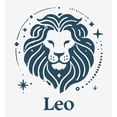 thumbnail image 4 of Leo Zodiac Sign Adult White Crew Neck Short Sleeve Tee-Large, 4 of 4