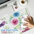 thumbnail image 4 of Color Watercolor Flowers&nbsp;mouse Padswaterproofwashable&nbsp;for Office Home Work GamingmousepadRubber Base Mousepad with Stitched Edges 31.5x11.8inches, 4 of 7