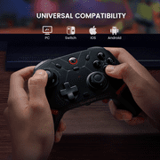GameSir Cyclone 2 Pro Wireless Controller for Switch, Windows PC, Steam, Android, iOS, PC Game Controller with Mag-Res™ TMR Sticks, Hall Effect Triggers, RGB Lightning, 6-Axis Gyro, Turbo -Black