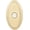 Lifetime Polished Brass, variant on Baldwin 4861056 3" X 2" Illuminated Oval Door Bell From The Estate Collection - Nickel