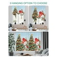 thumbnail image 4 of Blue Snowman Christmas Tie Up Curtains for Windows 54 Inch Length Balloon Curtains Kitchen Adjustable Balloon Window Shade Xmas Tree Snowflake Winter Gifts Tie Up Bathroom Curtain Window 42"x54", 4 of 6