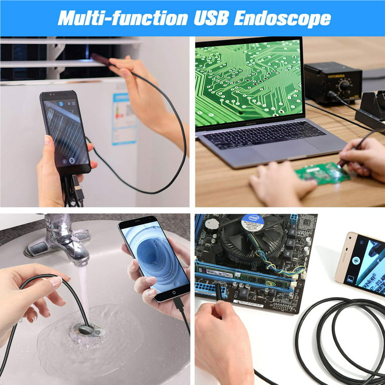 USB Endoscope camera IP67 6 LEDs Android Smartphone OTG UVC